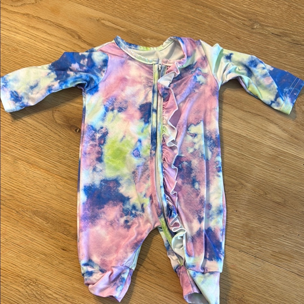 Colorful Tie-Dye Kids One Piece
